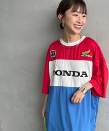 JEANS FACTORY  | [HONDA×JEANS FACTORY/ホンダ×ジーンズファクトリー] HONDA コラボレーション レーシング ジャージTシャツ(Tシャツ/カットソー)