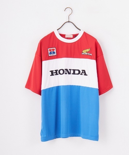JEANS FACTORY （ジーンズファクトリー）の「[HONDA×JEANS FACTORY/ホンダ×ジーンズファクトリー] HONDA コラボレーション レーシング ジャージTシャツ（Tシャツ/カットソー・レディース・レッド・S/M/L）」の16枚目の写真