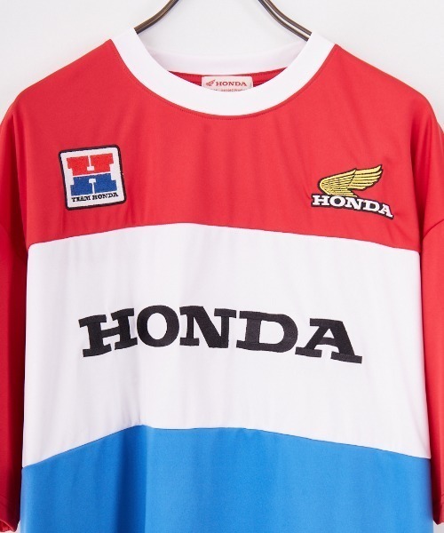 JEANS FACTORY （ジーンズファクトリー）の「[HONDA×JEANS FACTORY/ホンダ×ジーンズファクトリー] HONDA コラボレーション レーシング ジャージTシャツ（Tシャツ/カットソー・レディース・レッド・S/M/L）」の18枚目の写真