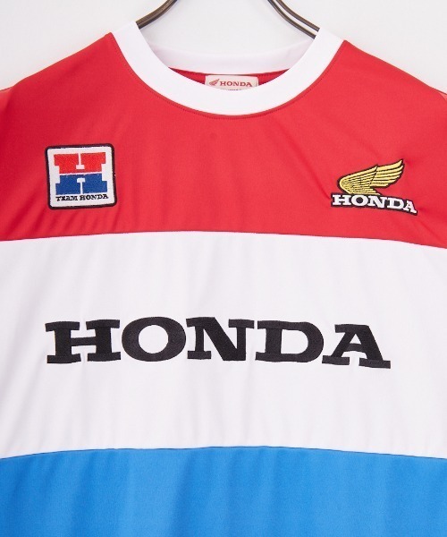 JEANS FACTORY （ジーンズファクトリー）の「[HONDA×JEANS FACTORY/ホンダ×ジーンズファクトリー] HONDA コラボレーション レーシング ジャージTシャツ（Tシャツ/カットソー・レディース・レッド・S/M/L）」の19枚目の写真