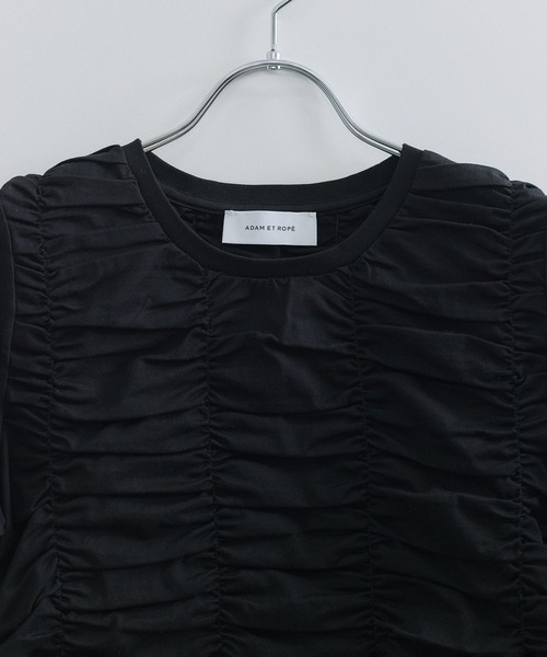 ADAM ET ROPE'｜【サステナブル】シャーリングTEE | Rakuten