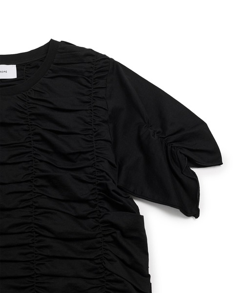 アダムエロペ【サステナブル】シャーリングTEE ADAM ET ROPE' tシャツ 「サステナブル」シャーリングTEE