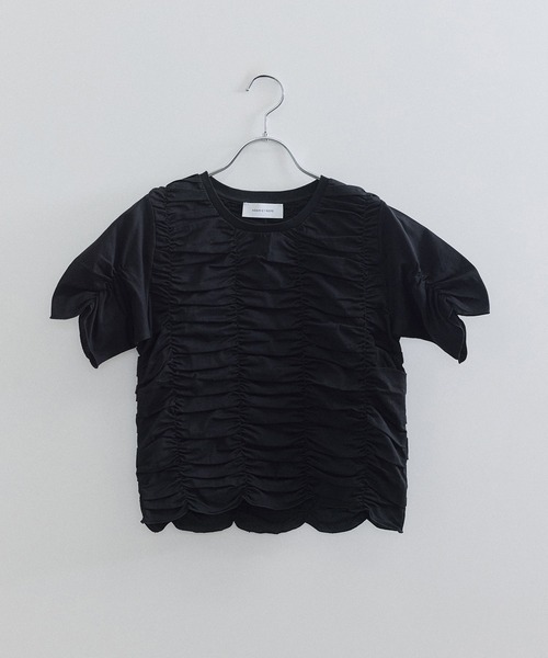 アダムエロペ 25ss シャーリングTEE ADAM ET ROPE' tシャツ 「サステナブル」シャーリングTEE