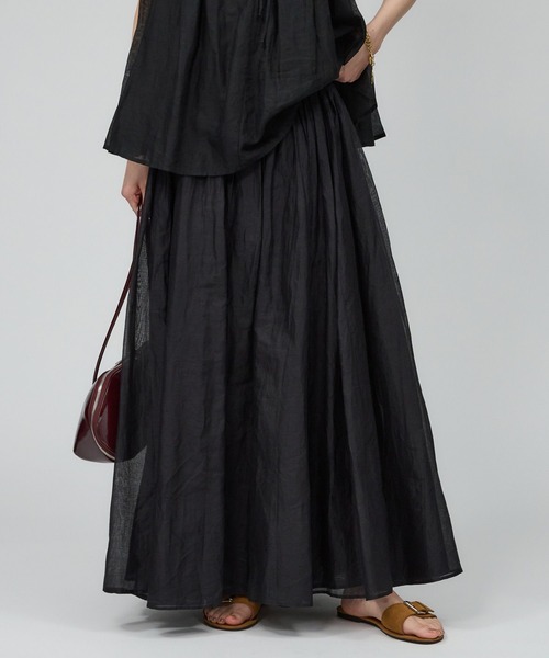 Marilyn Moon（マリリンムーン）の「【MARILYN MOON】シアースカート（スカート・レディース・ブラック/ブラウン・フリー）」の7枚目の写真