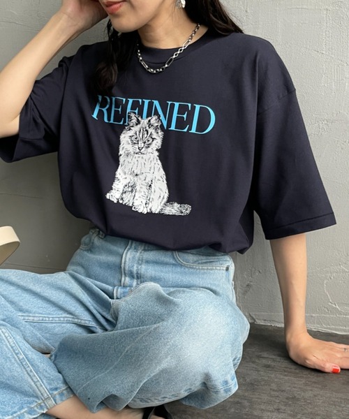 tシャツ 「SCREEN STARS/スクリーンスターズ」 DOG＆CAT プリントTシャツ レディース SCREEN STARS tシャツ 「SCREEN STARS/スクリーンスターズ