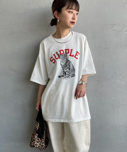tシャツ 「SCREEN STARS/スクリーンスターズ」 DOG＆CAT プリントTシャツ レディース SCREEN STARS tシャツ 「SCREEN STARS/スクリーンスターズ