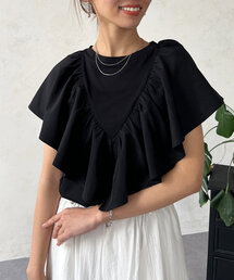 Chez toi | フリルカットプルオーバー(Tシャツ/カットソー)