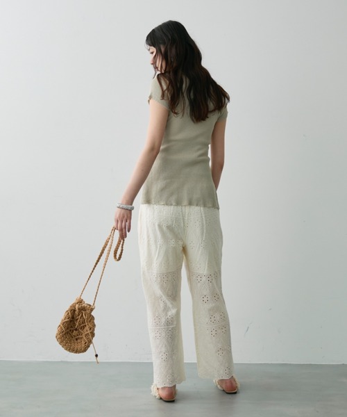 DFFUR.（ディフル）の「サマーハイゲージスリットトッパー（その他トップス・レディース・ベージュ/ライトグリーン/ブラック・FREE）」の16枚目の写真