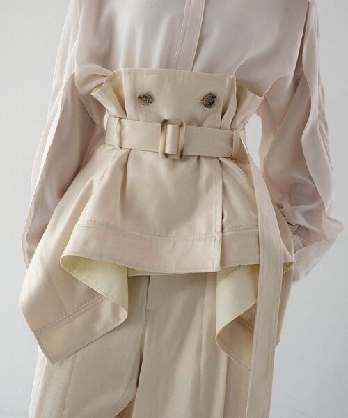 2way Belted Bustier｜ウォッシャブル/セットアップ/ビスチェ