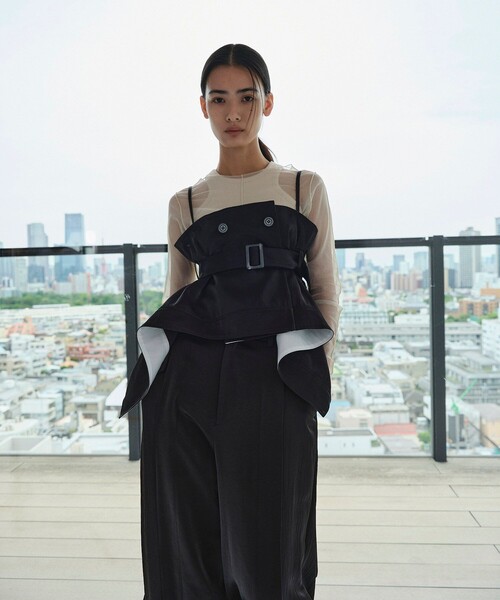 2way Belted Bustier｜ウォッシャブル/セットアップ/ビスチェ