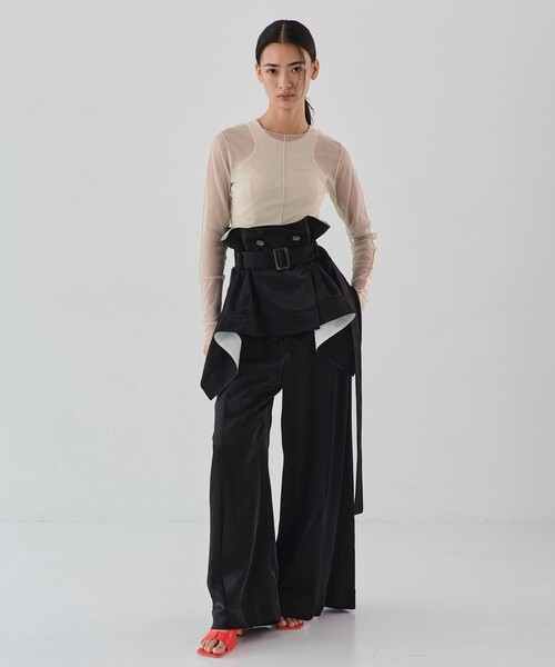 2way Belted Bustier｜ウォッシャブル/セットアップ/ビスチェ