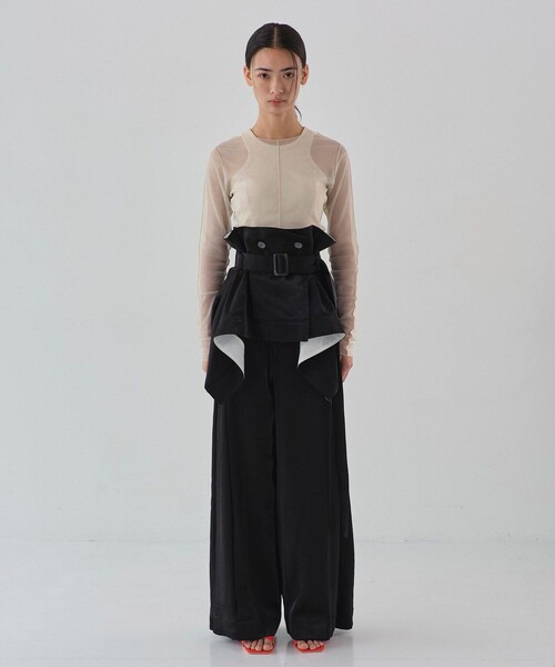トップス HAENGNAE CHIKUWABU VELVET BUSTIER Angora Shaggy Knit Bustier t1911-229 | cizatto