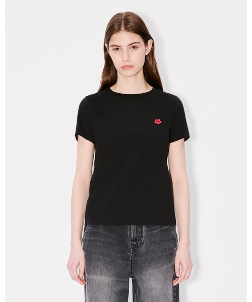 Boke Flower' エンブロイド コットン Tシャツ（Tシャツ