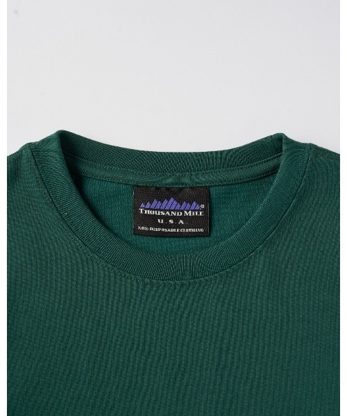 THOUSAND MILE（サウザンドマイル）の「【THOUSAND MILE】SHORT SLEEVE T-SHIRT/ショートスリーブＴシャツ（Tシャツ/カットソー・メンズ・ホワイト/グレー/ブラック/ライトブラウン/ネイビー/グリーン/ボルドー・XL/L/M/S/XS）」の12枚目の写真