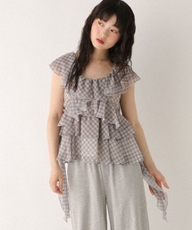 Heather | フィッシュテールフリルブラウス　499191(シャツ/ブラウス)