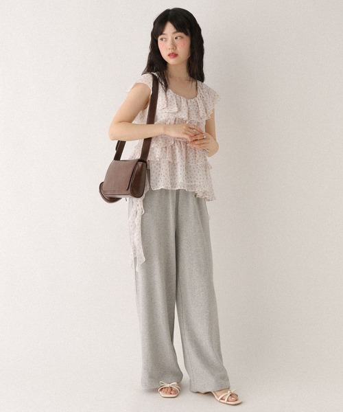 Heather(ヘザー)の「フィッシュテールフリルブラウス 499191(シャツ/ブラウス・レディース・ベージュ/ブラック/アイボリー・FREE)」の9枚目の写真