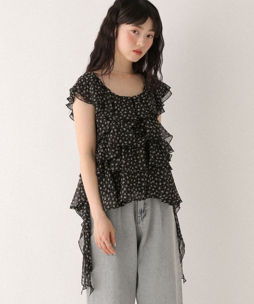 Heather(ヘザー)の「フィッシュテールフリルブラウス 499191(シャツ/ブラウス・レディース・ベージュ/ブラック/アイボリー・FREE)」の14枚目の写真