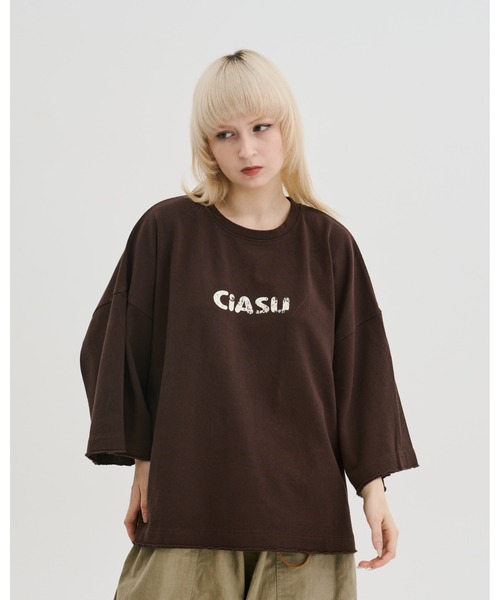 CIASU(シアス)の「グラフィックロゴTシャツ(Tシャツ/カットソー・メンズ・ブラック/ホワイト/ブラウン・MEDIUM/LARGE)」の3枚目の写真