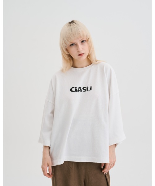 CIASU(シアス)の「グラフィックロゴTシャツ(Tシャツ/カットソー・メンズ・ブラック/ホワイト/ブラウン・MEDIUM/LARGE)」の1枚目の写真