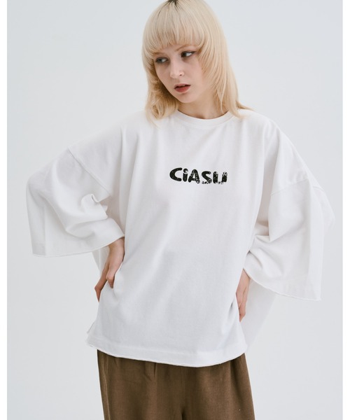 CIASU(シアス)の「グラフィックロゴTシャツ(Tシャツ/カットソー・メンズ・ブラック/ホワイト/ブラウン・MEDIUM/LARGE)」の7枚目の写真
