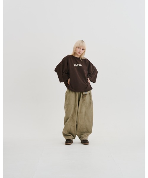 CIASU(シアス)の「グラフィックロゴTシャツ(Tシャツ/カットソー・メンズ・ブラック/ホワイト/ブラウン・MEDIUM/LARGE)」の11枚目の写真
