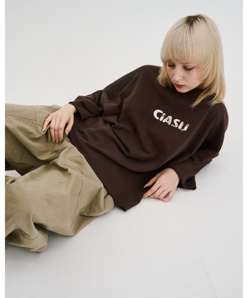 CIASU(シアス)の「グラフィックロゴTシャツ(Tシャツ/カットソー・メンズ・ブラック/ホワイト/ブラウン・MEDIUM/LARGE)」の13枚目の写真