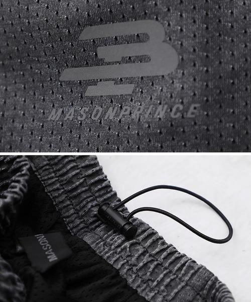 MASONPRINCE（メイソンプリンス）の「ルーズフィット ヴィンテージフェード加工 メッシュ  スウェットパンツ XXK4348【MASONPRINCE】（スウェットパンツ・メンズ・ダークグレー・L/M/S/XL）」の9枚目の写真