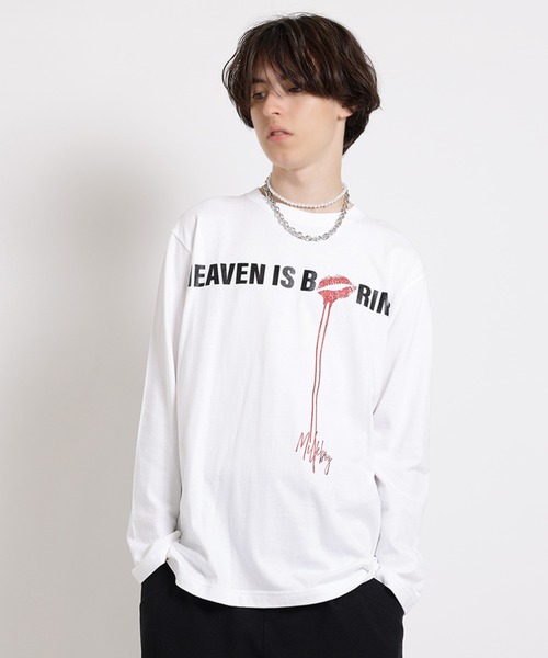 MILKBOY(ミルクボーイ)の「Heaven is BORING L.S. Tシャツ(Tシャツ/カットソー・レディース・A/B・FREE)」の1枚目の写真