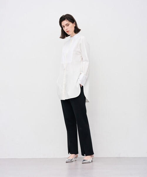 uncrave(アンクレイヴ)の「ブロードクロス ドレスシャツ(シャツ/ブラウス・レディース・ホワイト系/サックスブルー系・2/1)」の9枚目の写真