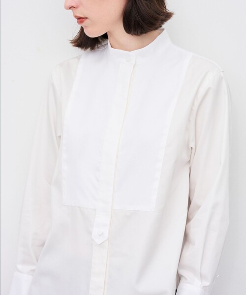 uncrave(アンクレイヴ)の「ブロードクロス ドレスシャツ(シャツ/ブラウス・レディース・ホワイト系/サックスブルー系・2/1)」の10枚目の写真