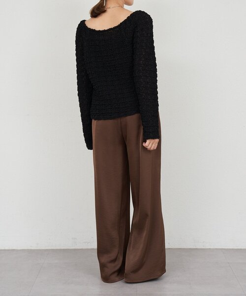 SHENERY(シーナリー)の「《インフルエンサー@tsuru00コラボ》2WAYシャーリングブラウス(シャツ/ブラウス・レディース・カーキ/オフホワイト/ピンク/ブラック・FREE)」の21枚目の写真