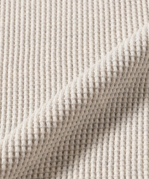 BEAMS（ビームス）の「サーマル クルーネック（Tシャツ/カットソー・メンズ・ブラック/ホワイト/ダークブラウン/オートミール・S/M/L/XL）」の12枚目の写真