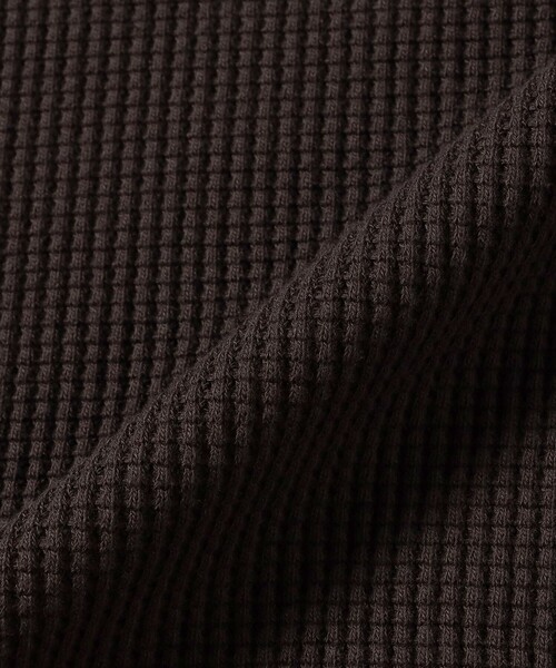 BEAMS（ビームス）の「サーマル クルーネック（Tシャツ/カットソー・メンズ・ブラック/ホワイト/ダークブラウン/オートミール・S/M/L/XL）」の18枚目の写真