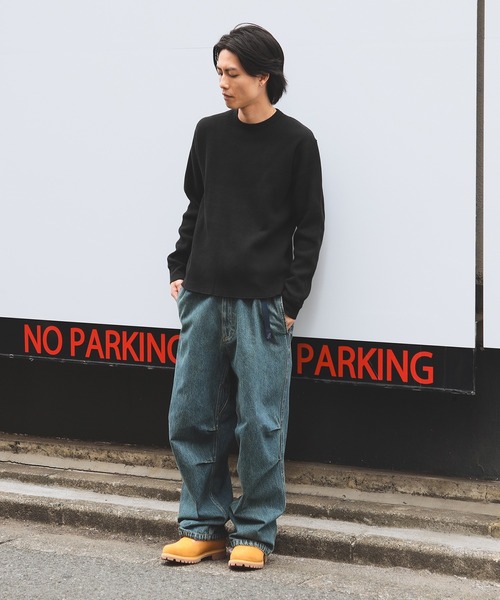 BEAMS（ビームス）の「サーマル クルーネック（Tシャツ/カットソー・メンズ・ブラック/ホワイト/ダークブラウン/オートミール・S/M/L/XL）」の21枚目の写真