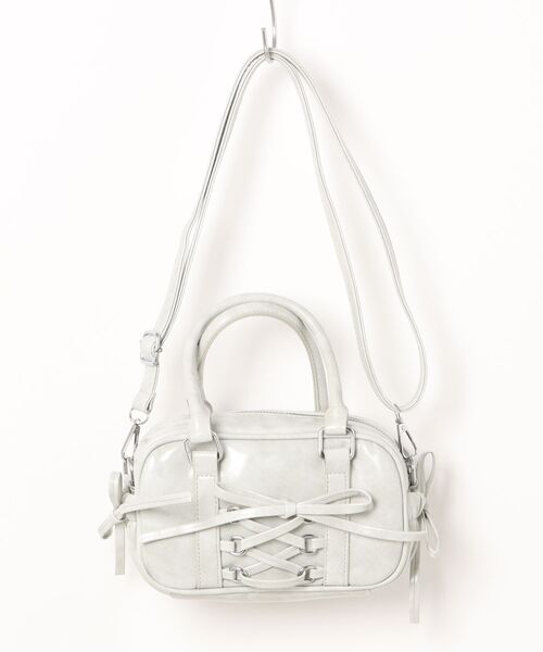 PHILLY（フィリー）の「【PHILLY】レースアップ2wayバッグ（ショルダーバッグ・レディース・ブラック/サックスブルー・FREE）」の19枚目の写真