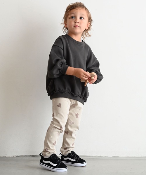 PUPPAPUPO（プッパプーポ）の「カットオフ スウェット トレーナー（スウェット・キッズ・ピンク/チャコール/キナリ/ブルー・80/90/100/110）」の17枚目の写真