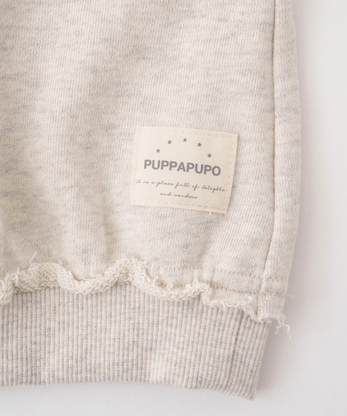 PUPPAPUPO（プッパプーポ）の「カットオフ スウェット トレーナー（スウェット・キッズ・ピンク/チャコール/キナリ/ブルー・80/90/100/110）」の7枚目の写真