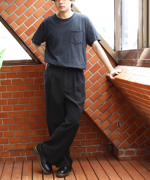 8(eight)(エイト)の「ワイドトラウザー(スラックス・メンズ・ブラック/ベージュ・マルチサイズ)」の19枚目の写真