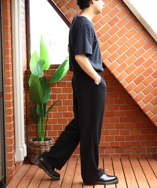 8(eight)(エイト)の「ワイドトラウザー(スラックス・メンズ・ブラック/ベージュ・マルチサイズ)」の21枚目の写真