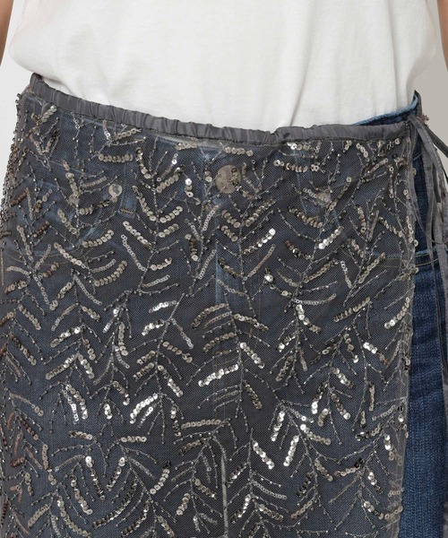 BABYLONE（バビロン）の「チュールビーズラップスカート（スカート・レディース・グレー・フリー）」の12枚目の写真