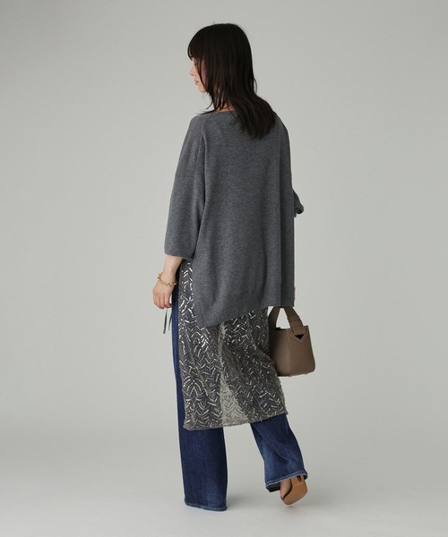 BABYLONE（バビロン）の「チュールビーズラップスカート（スカート・レディース・グレー・フリー）」の17枚目の写真