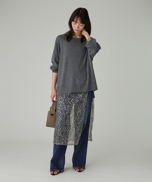 BABYLONE（バビロン）の「チュールビーズラップスカート（スカート・レディース・グレー・フリー）」の18枚目の写真