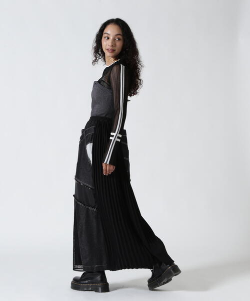 AULA AILA/アウラアイラ/BARE TOP SHEER RIB KNIT/ベアトップ