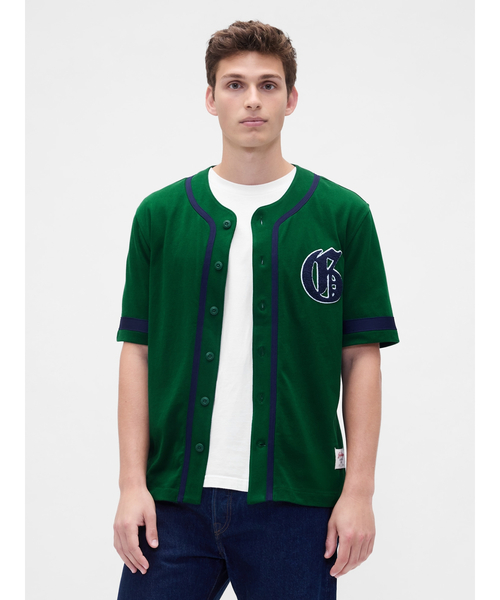 バーシティスタイルGAPロゴ ベースボール ジャージTシャツ