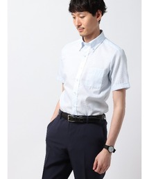 SUIT SQUARE（スーツスクエア）の「WEB限定 半袖ワイシャツ ボタンダウンカラー COOL MAX ノンアイロン（ビジネスシャツ）」