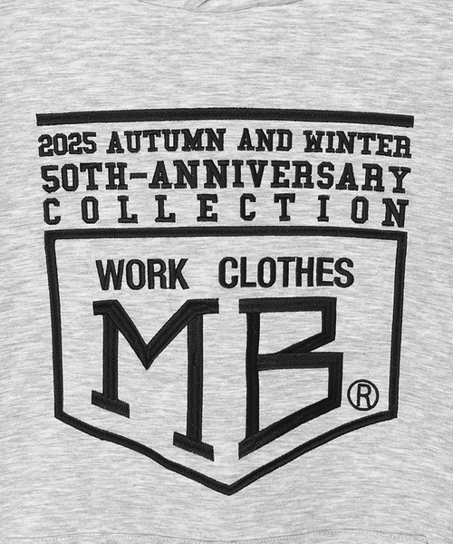 MEN'S BIGI(メンズビギ)の「【50th Anniv . 菊池武夫】LOGO HOODIE(パーカー・メンズ・グレー/ブラック・01/02/03)」の5枚目の写真