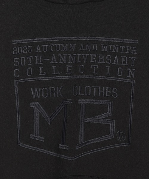 MEN'S BIGI(メンズビギ)の「【50th Anniv . 菊池武夫】LOGO HOODIE(パーカー・メンズ・グレー/ブラック・01/02/03)」の6枚目の写真