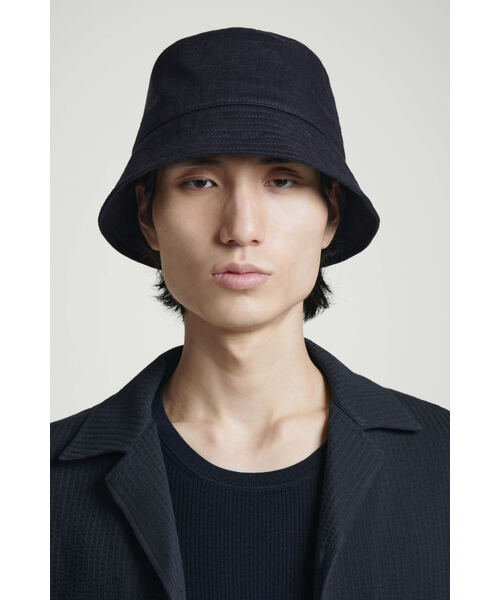 ＣＯＳコス タグなし 青竹色 バケットハット WIDE BRIM KNITTED BUCKET HAT ニットバケットハット スチールブルー