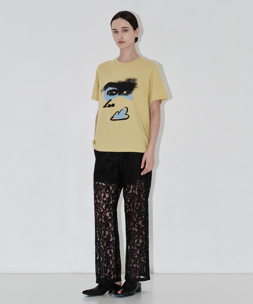 AKIRANAKA(アキラナカ)の「【AKIRANAKA/アキラナカ】EX.Graphic Art Tee B別注グラフィックアートTシャツ(Tシャツ/カットソー・レディース・イエロー・FREE)」の2枚目の写真