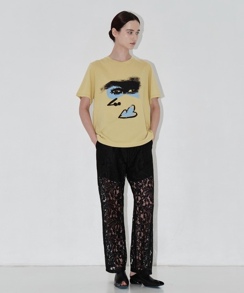 AKIRANAKA(アキラナカ)の「【AKIRANAKA/アキラナカ】EX.Graphic Art Tee B別注グラフィックアートTシャツ(Tシャツ/カットソー・レディース・イエロー・FREE)」の3枚目の写真